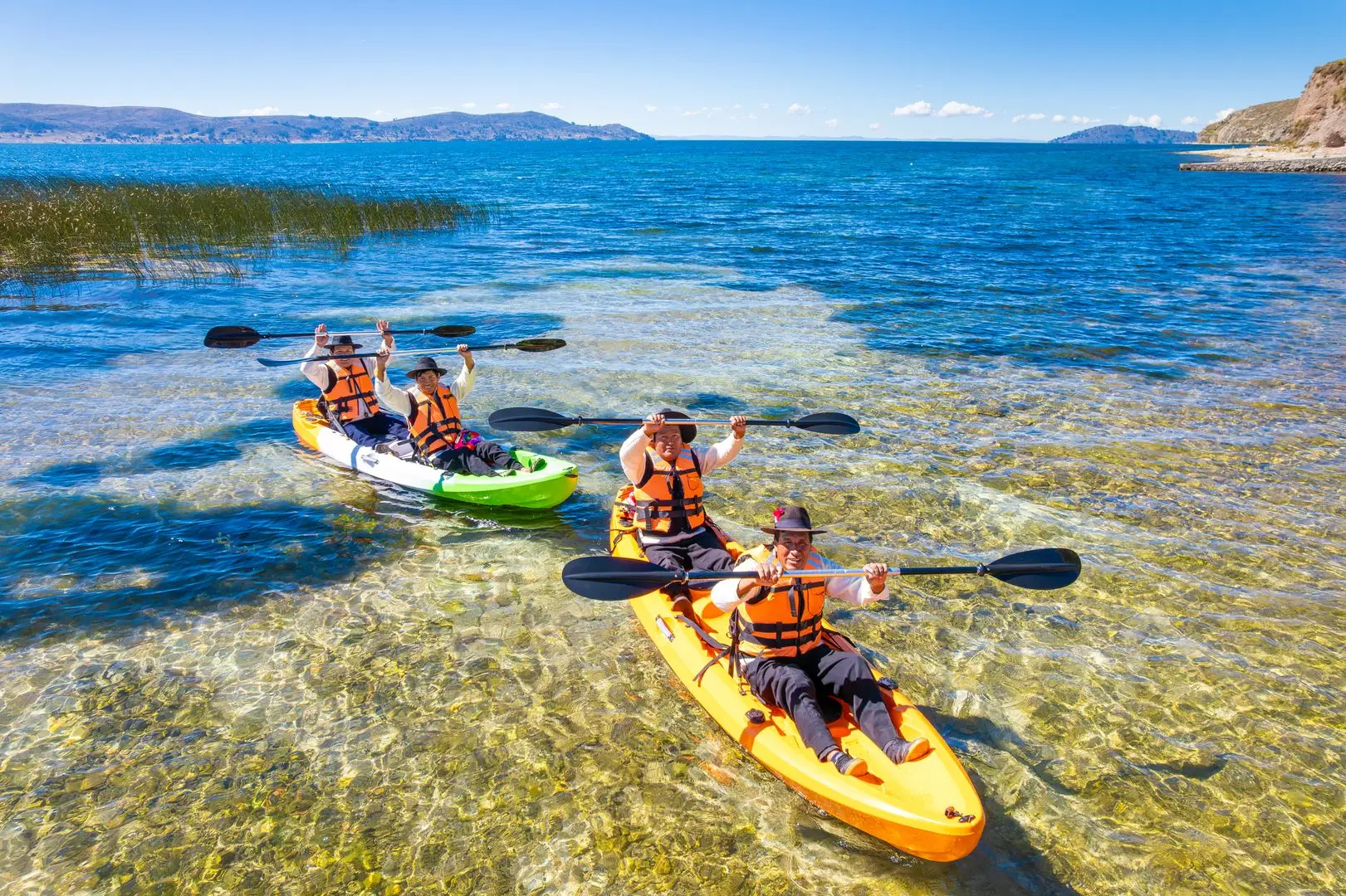 KAYAK ON THE HIGHEST NAVIGABLE LAKE IN THE WORLD